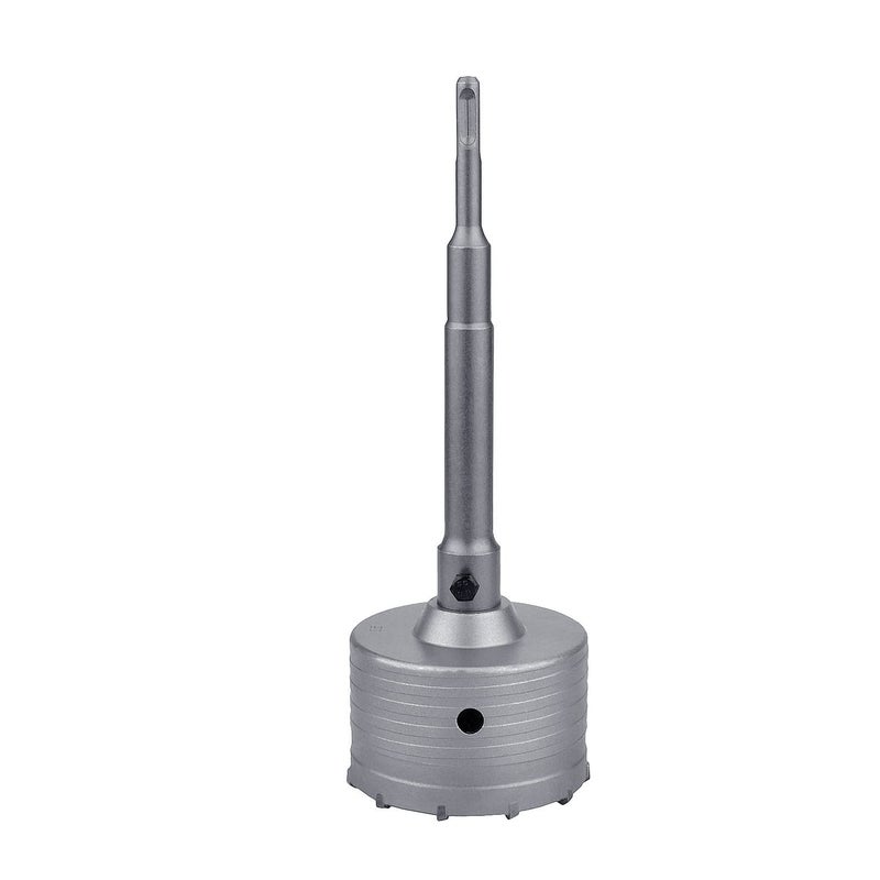 GUICGOC 90mm / 3.5 inch Concrete Hole Saw with 220mm SDS Plus Shank Connecting Rod, Tungsten Carbide Teeth (7.7mm x 4mm) Cement Hole Saw for Concrete Cement Brick Wall Stone (90mm (3.5 inch) - Image 2
